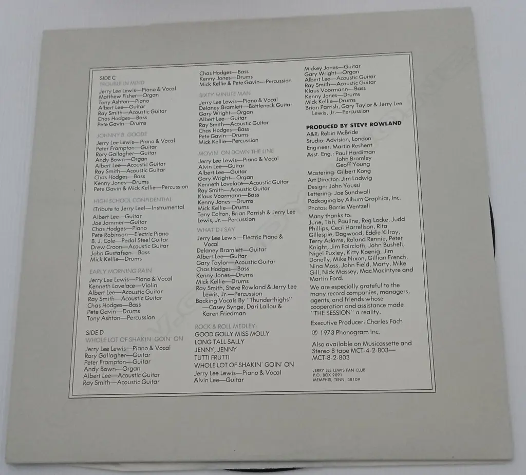 Jerry Lee Lewis, The Session Recorded In London With Great Guest Artists (Double album) Image 1++